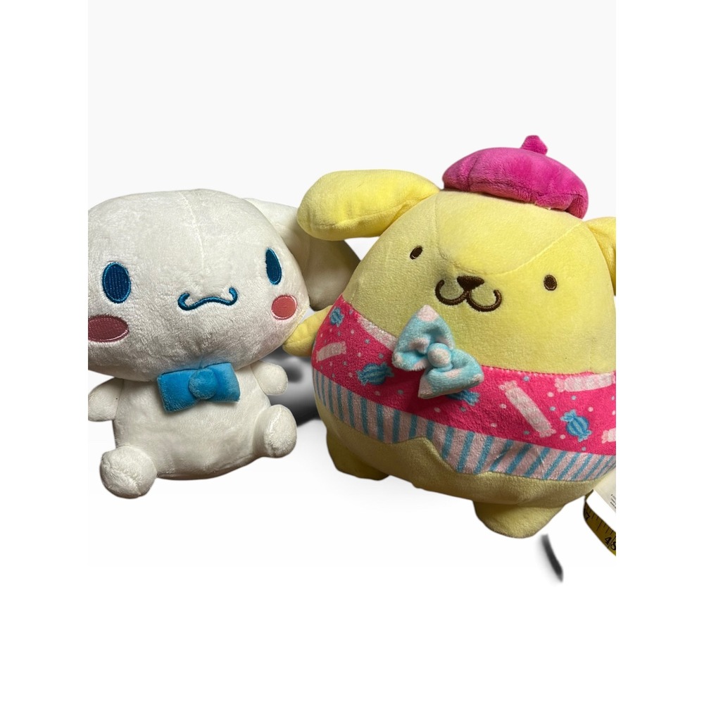 Sanrio Plush Toy Lot of 2 - Cinnamoroll & Pompompurin - Stuffed Animals